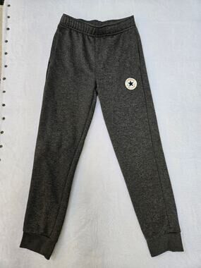 Converse All Star Girls Jogger Sweatpants Medium Dark Gray Athletic Pants